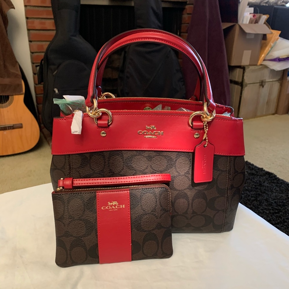 Coach Small Brooke Carryall & Wristlet